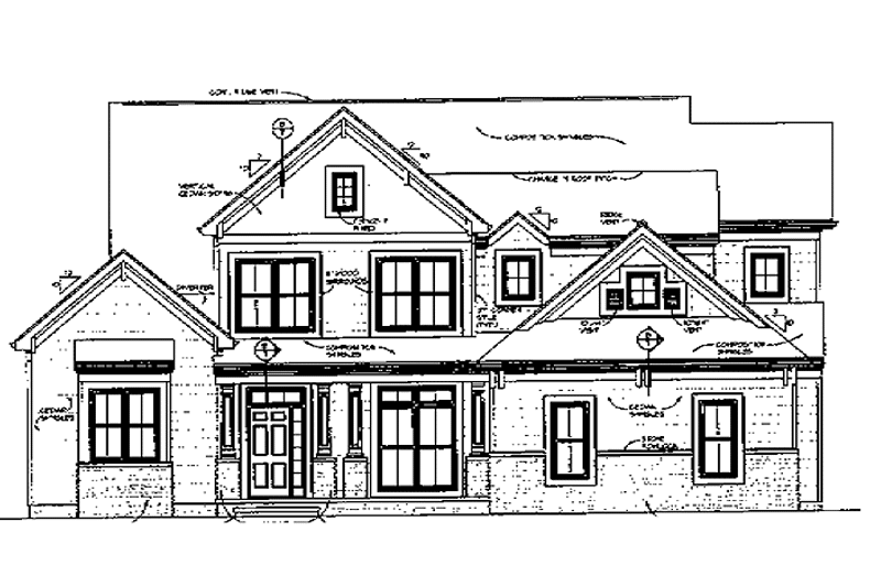 Dream House Plan - Exterior - Front Elevation 3 for Craftsman House Plan #453-157 - 4 bed, 3 bath