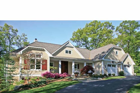 Exterior - Front Elevation 3 for Craftsman House Plan #928-223 - 4 bed, 3.5 bath