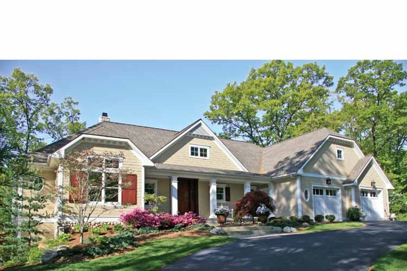 House Blueprint - Exterior - Front Elevation 3 for Craftsman House Plan #928-223 - 4 bed, 3.5 bath