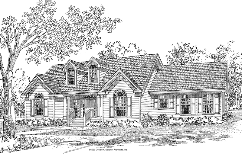House Design - Country Exterior - Front Elevation Plan #929-375