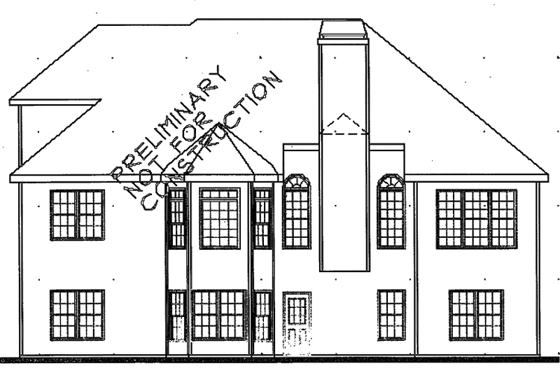 Home Plan - Exterior - Rear Elevation for Country House Plan #927-911 - 3 bed, 2.5 bath