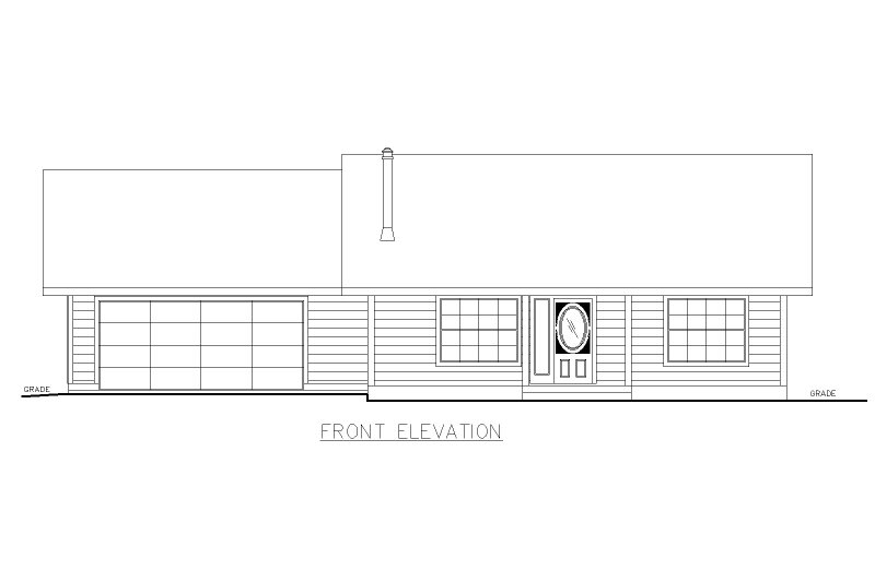 House Design - Exterior - Front Elevation 3 for Craftsman House Plan #117-1081 - 3 bed, 2 bath