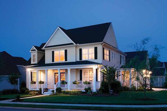 Exterior - Front Elevation 4 for Country House Plan #929-502 - 4 bed, 2.5 bath