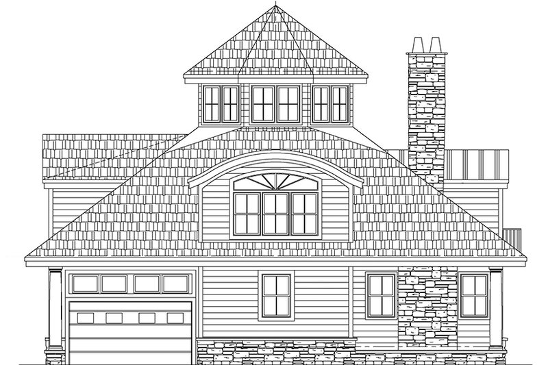 Dream House Plan - Exterior - Other Elevation 1 for Contemporary House Plan #1061-7 - 4 bed, 3.5 bath