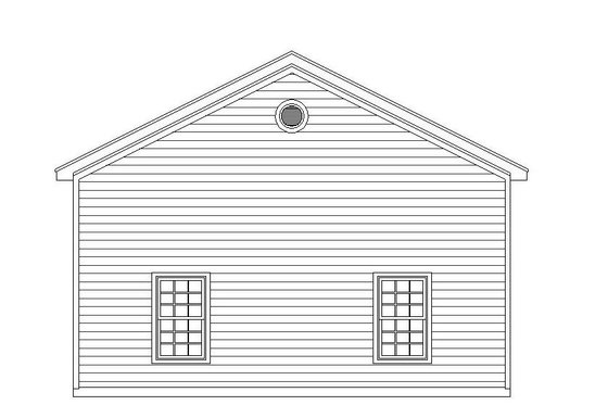 Exterior - Rear Elevation for Country House Plan #932-245, 0 bath