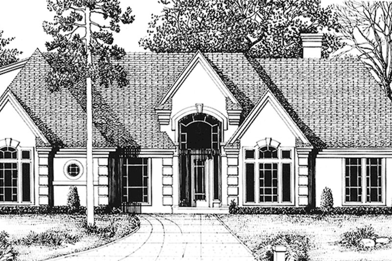Architectural House Design - Country Exterior - Front Elevation Plan #974-41