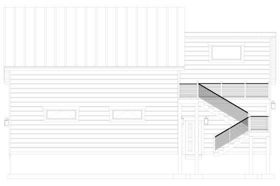 Exterior - Other Elevation 1 for Modern House Plan #1060-399, 1.5 bath
