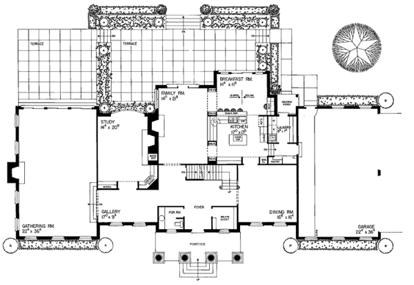 Dream House Plan - Classical Floor Plan - Main Floor Plan #72-809