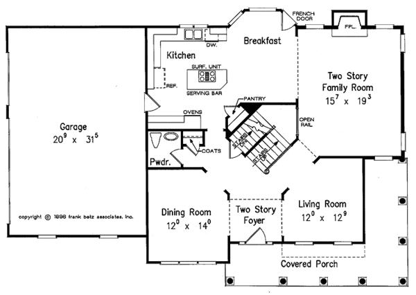 Architectural House Design - Country Floor Plan - Main Floor Plan #927-270