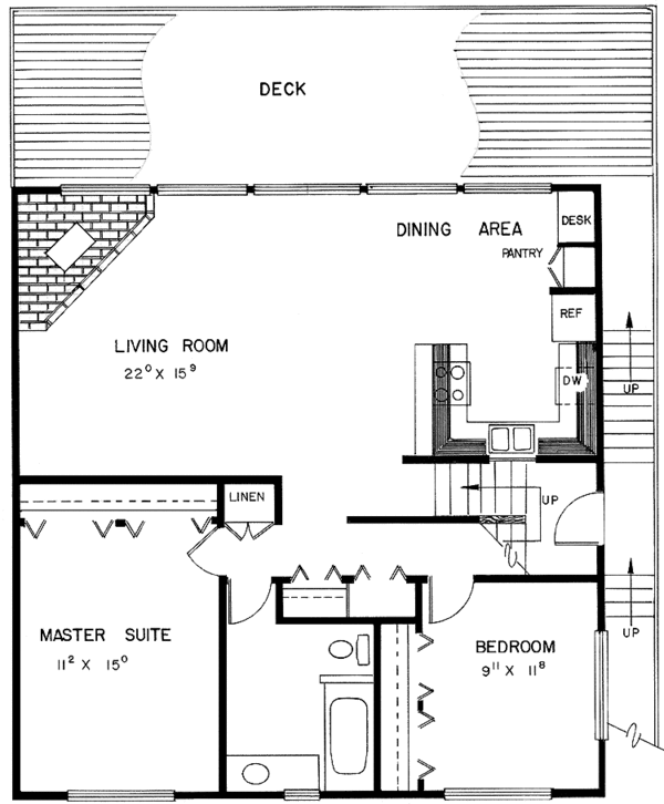 Architectural House Design - Colonial Floor Plan - Upper Floor Plan #60-901