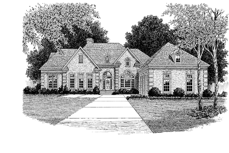 House Blueprint - Ranch Exterior - Front Elevation Plan #453-180