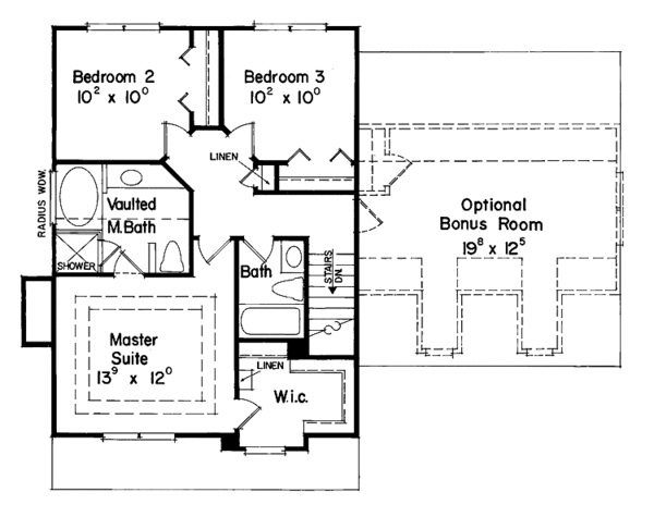 Dream House Plan - Country Floor Plan - Upper Floor Plan #927-51