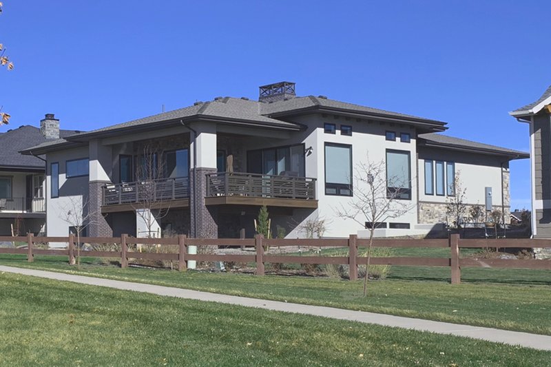 Dream House Plan - Exterior - Rear Elevation for Ranch House Plan #1069-6 - 2 bed, 2 bath