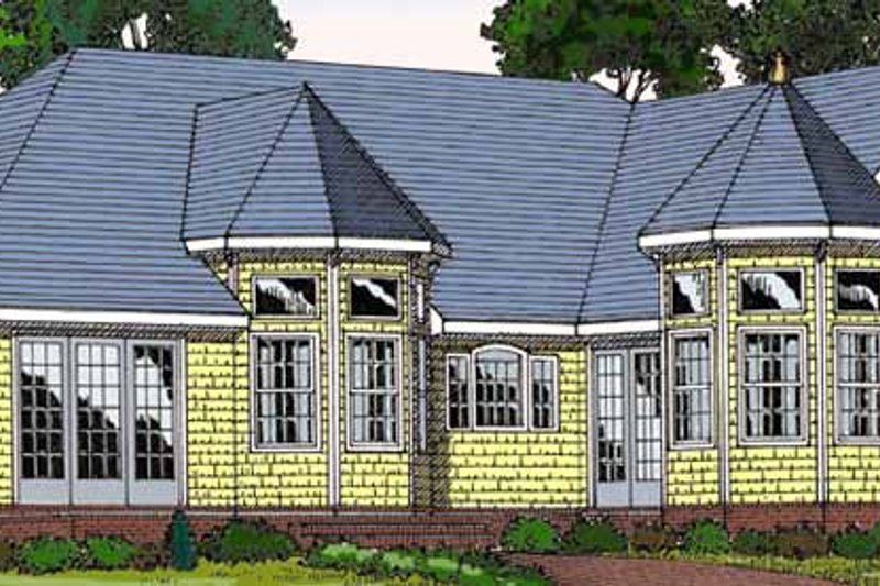 Dream House Plan - Exterior - Rear Elevation for Country House Plan #456-89 - 2 bed, 2 bath