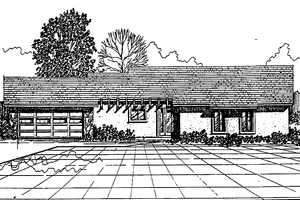 Exterior - Front Elevation 3 for Contemporary House Plan #30-257 - 3 bed, 2 bath