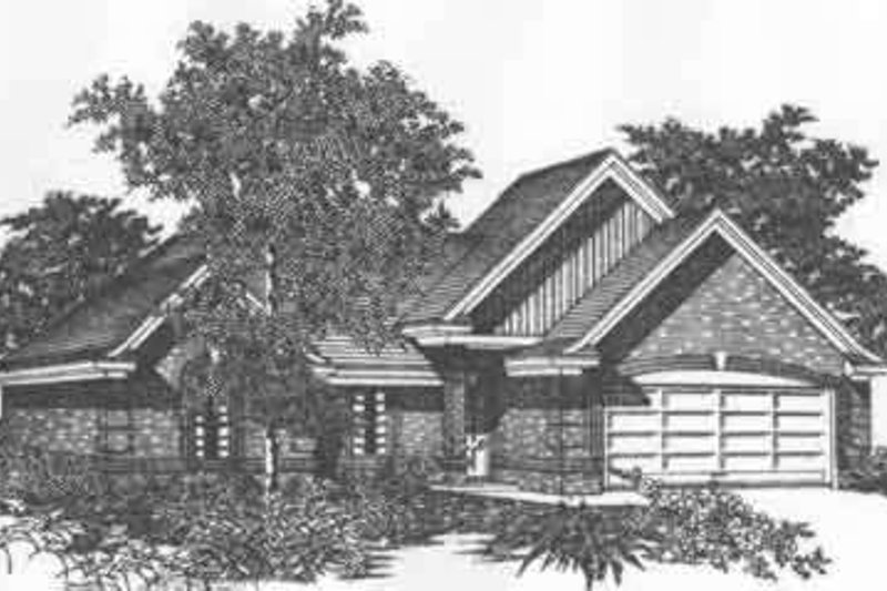Traditional Style House Plan - 3 Beds 2 Baths 1494 Sq/Ft Plan #329-151 Exterior