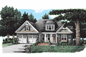 Craftsman Exterior - Front Elevation Plan #927-173