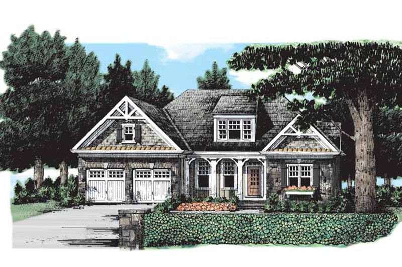 Architectural House Design - Craftsman Exterior - Front Elevation Plan #927-173