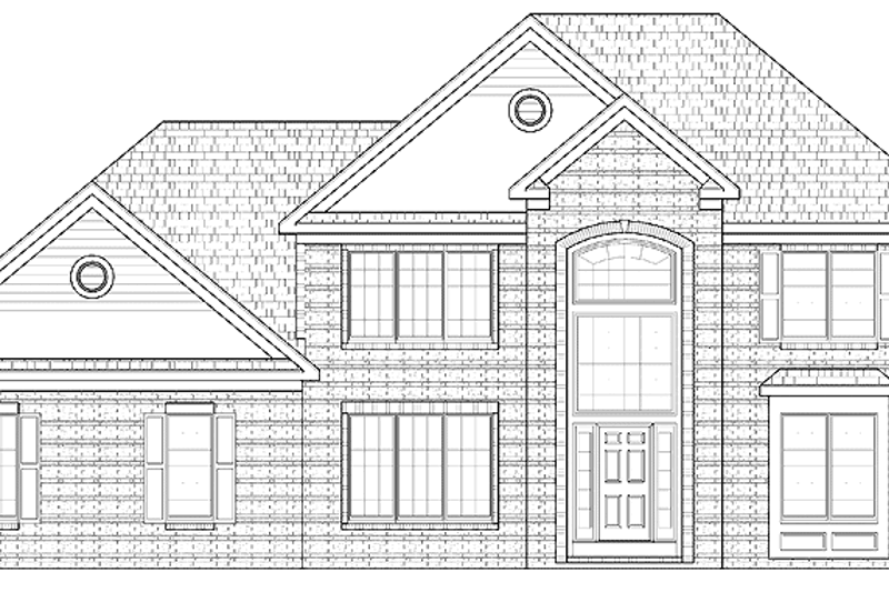 Home Plan - Traditional Exterior - Front Elevation Plan #328-346