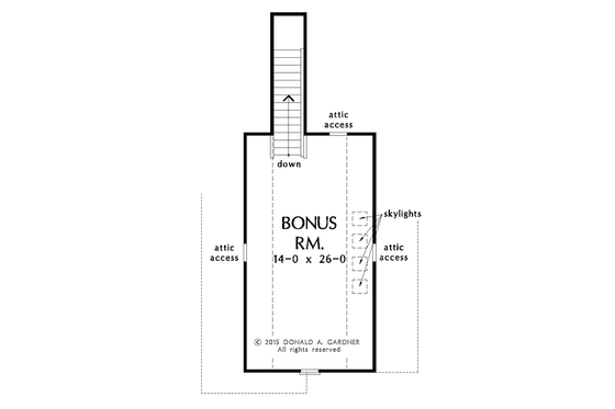 Floor Plan - Other Floor for Ranch House Plan #929-1004 - 4 bed, 3 bath