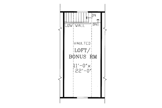 Floor Plan - Upper Floor House Plan #456-96, 0 bath