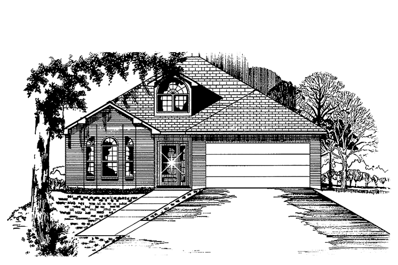 House Design - Ranch Exterior - Front Elevation Plan #15-324
