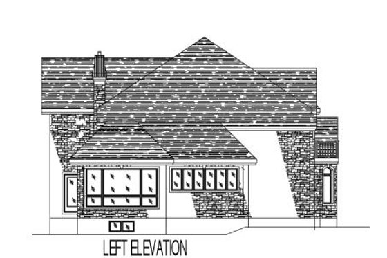 Exterior - Other Elevation for European House Plan #138-236 - 3 bed, 2.5 bath