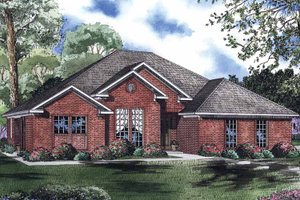 Exterior - Front Elevation 3 for Ranch House Plan #17-2963 - 4 bed, 2 bath
