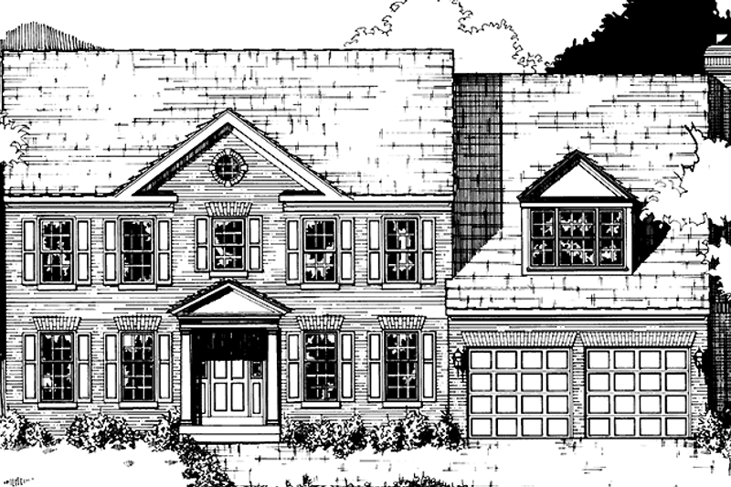 Home Plan - Classical Exterior - Front Elevation Plan #953-21
