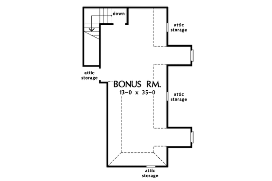 Floor Plan - Other Floor for Craftsman House Plan #929-780 - 3 bed, 2.5 bath
