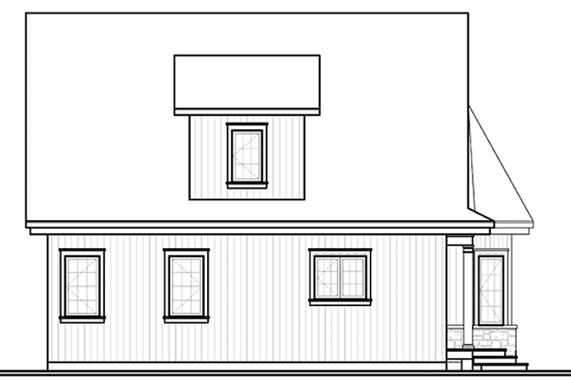 Home Plan - Exterior - Rear Elevation for Country House Plan #23-2372 - 3 bed, 2 bath