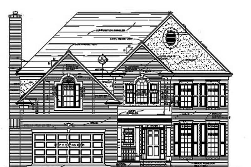 Home Plan - Colonial Exterior - Front Elevation Plan #453-341