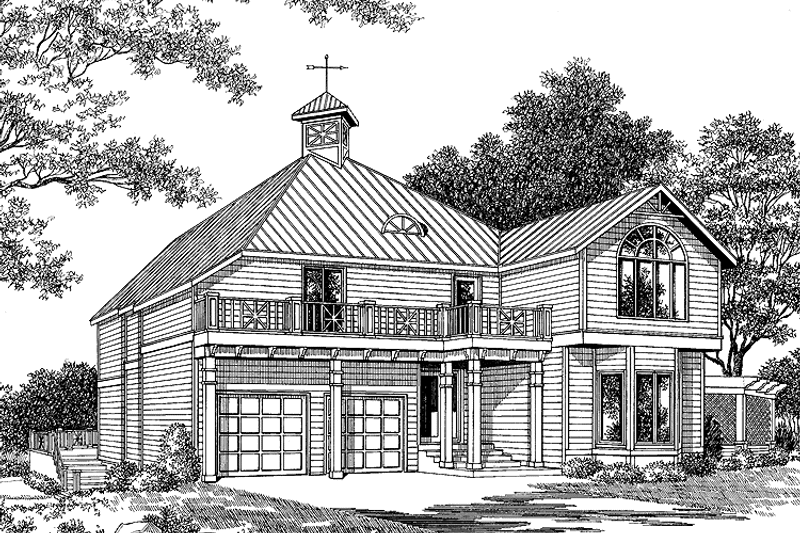Home Plan - Exterior - Front Elevation 3 for Traditional House Plan #952-2 - 3 bed, 3 bath