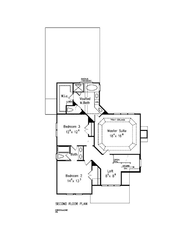 House Plan Design - European Floor Plan - Upper Floor Plan #927-320