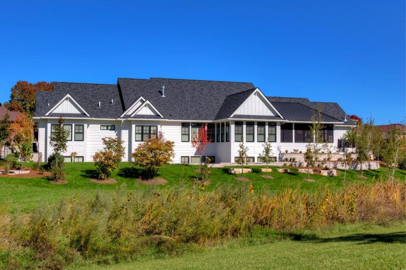 Home Plan - Exterior - Rear Elevation for Farmhouse House Plan #70-1549 - 4 bed, 3 bath