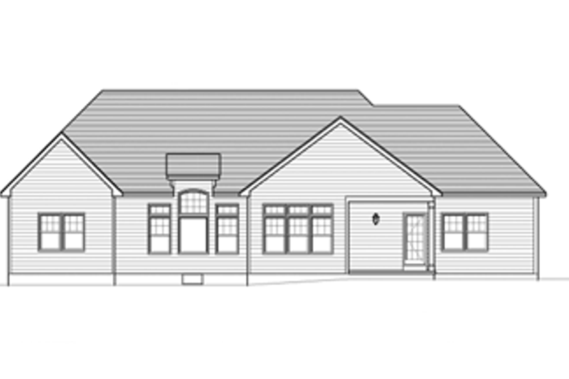 Home Plan - Exterior - Rear Elevation for Craftsman House Plan #1010-51 - 3 bed, 2.5 bath