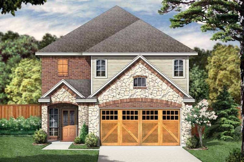 Home Plan - Country Exterior - Front Elevation Plan #84-653