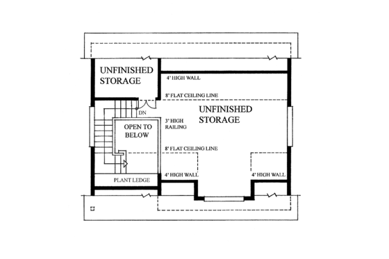 Floor Plan - Upper Floor for Traditional House Plan #118-159, 0 bath