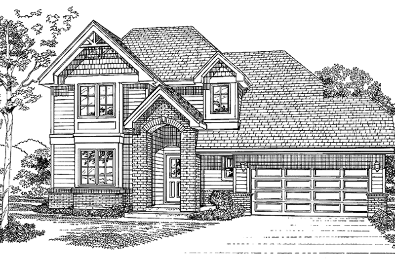 Home Plan - Exterior - Front Elevation 3 for Traditional House Plan #47-906 - 4 bed, 2.5 bath