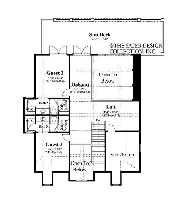 Dream House Plan - Traditional Floor Plan - Upper Floor Plan #930-399
