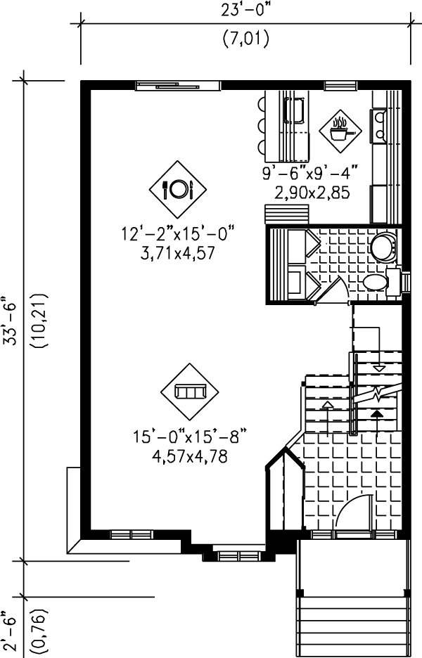 Victorian Floor Plan - Main Floor Plan #25-2030