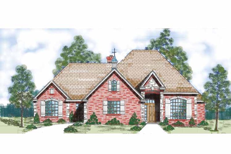 Home Plan - Exterior - Front Elevation 3 for Traditional House Plan #52-277 - 3 bed, 3 bath
