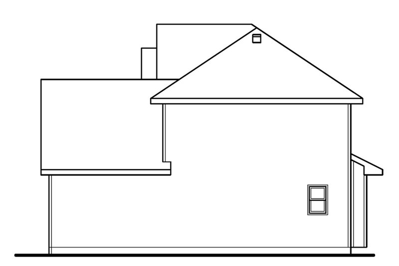 Architectural House Design - Right Side Elevation