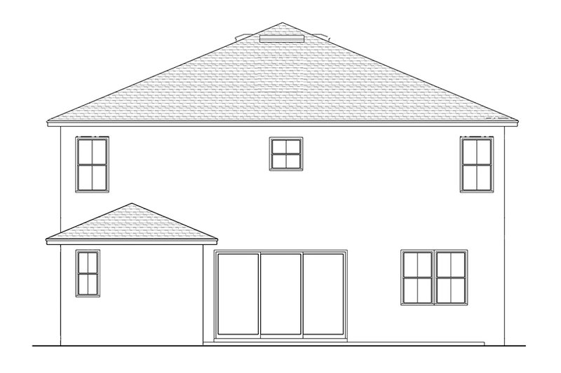 Dream House Plan - Exterior - Rear Elevation for Craftsman House Plan #1058-69 - 4 bed, 3 bath