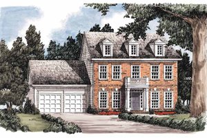 Classical Exterior - Front Elevation Plan #927-574