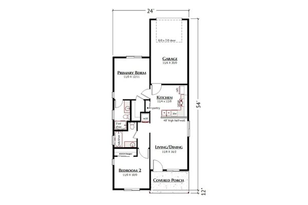 Cottage Floor Plan - Main Floor Plan #1099-7