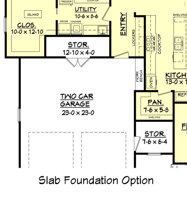 House Blueprint - Craftsman Floor Plan - Other Floor Plan #430-104