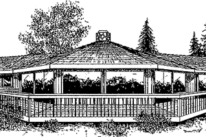 Contemporary Exterior - Front Elevation Plan #60-686