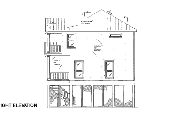 Exterior - Other Elevation 1 for Beach House Plan #37-150 - 3 bed, 3 bath
