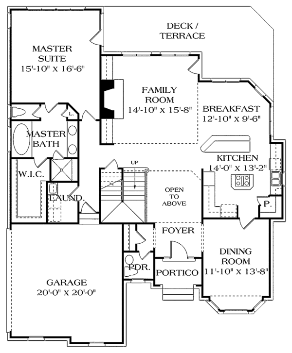House Design - Country Floor Plan - Main Floor Plan #453-276